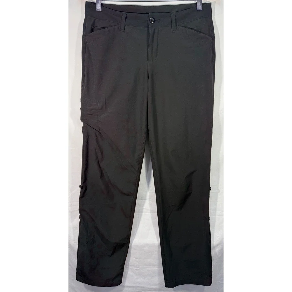 Eddie Bauer First Ascent Womens 6 Hiking Pants Gray Roll Up Cargo D3761259